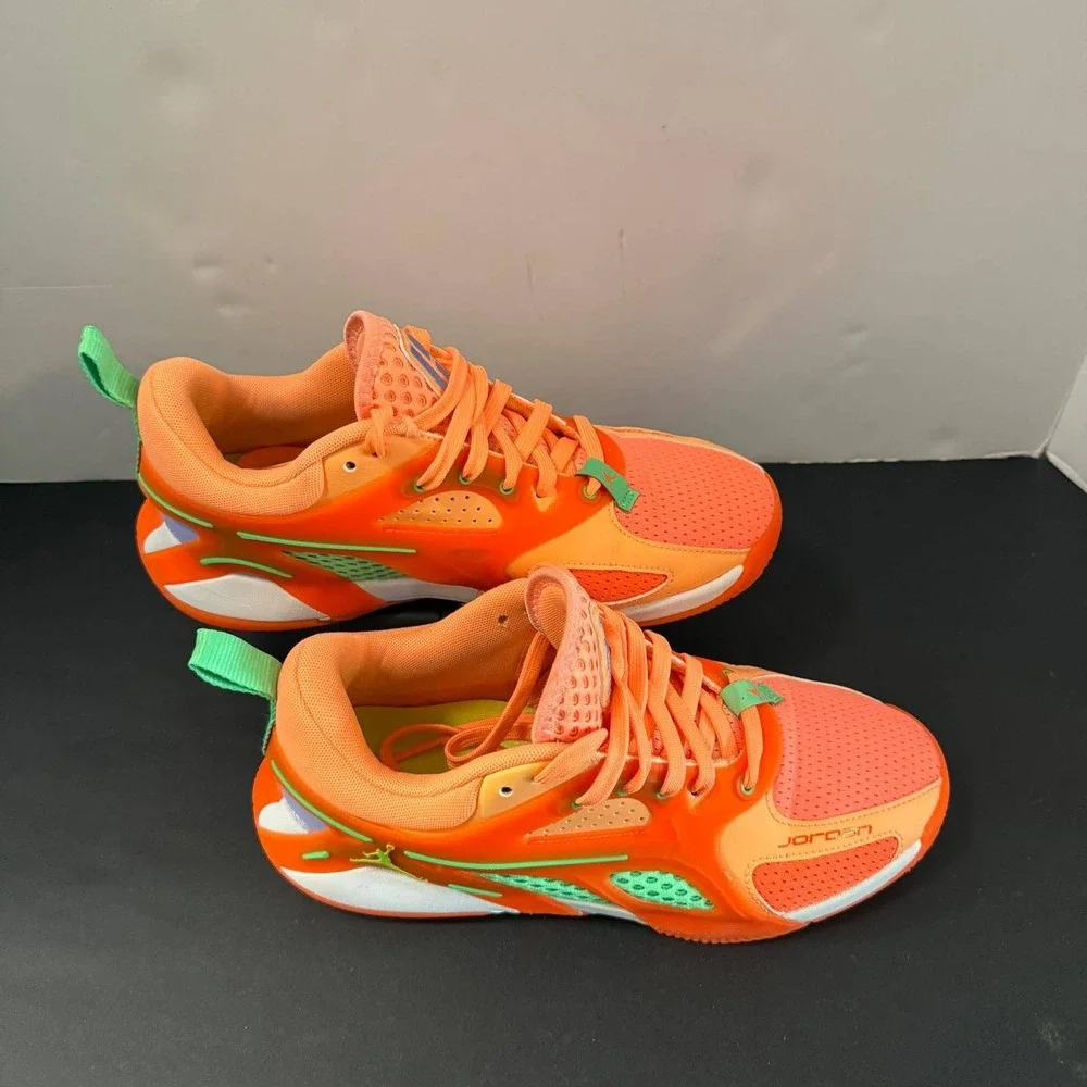 Jordan Luka 3 Motorsport Safety Orange Green Mens Basketball Shoes Size 6